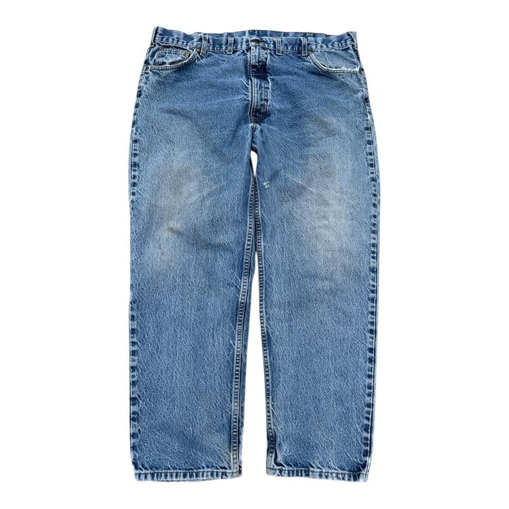 Vintage Carhartt Denim Jeans Faded Blue Men's Size 44 Workwear